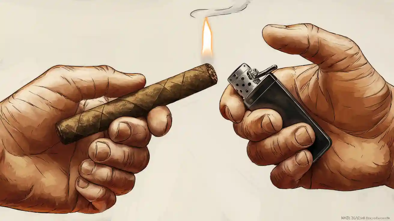 How to light a backwoods cigar